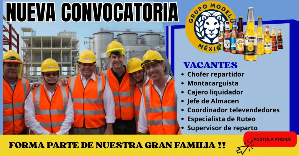 📌 Oportunidades Laborales en GRUPO MODELO: